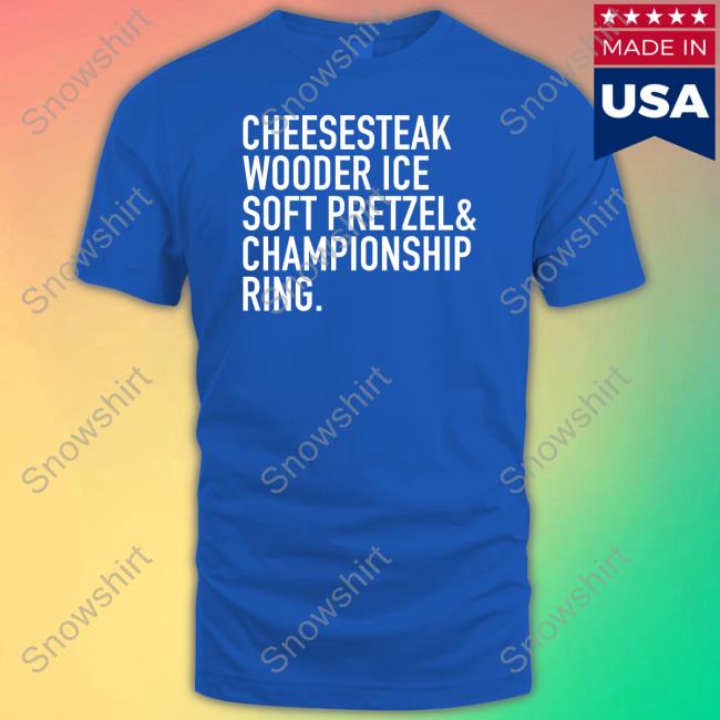 Cheesesteak Wooder Ice Soft Pretzel Championship Ring Tank