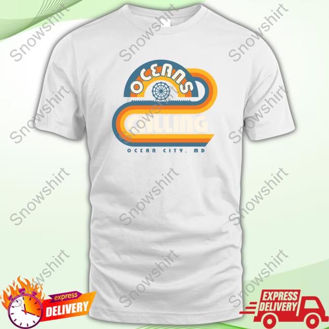 Official Oceans Calling Festival Rainbow Lineup T-Shirt Oceans Calling Festival Merch Rainbow Lineup Crewneck Sweatshirt