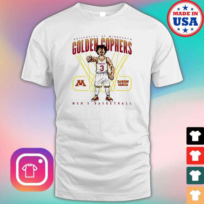 Official Dawson Garcia University Of Minnesota Golden Gophers NCAA Basketball Hoodie
