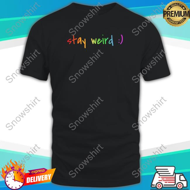 Kendrick Curry Merch Colorful Stay Weird Hooded Sweatshirt Kendrickcurry