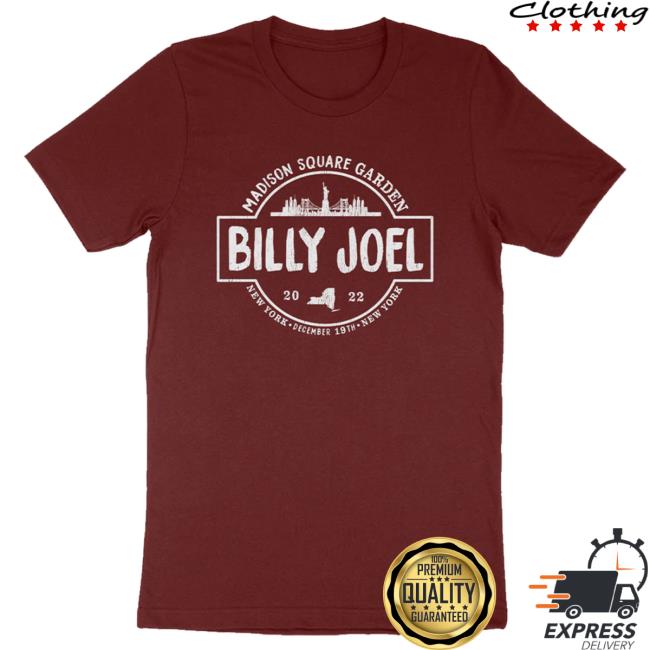 Official Billy Joel Merch Store Billy Joel "MSG 12-19-22 Cancelled Event" Popover Shirt Billy Joel Shop BillyJoel