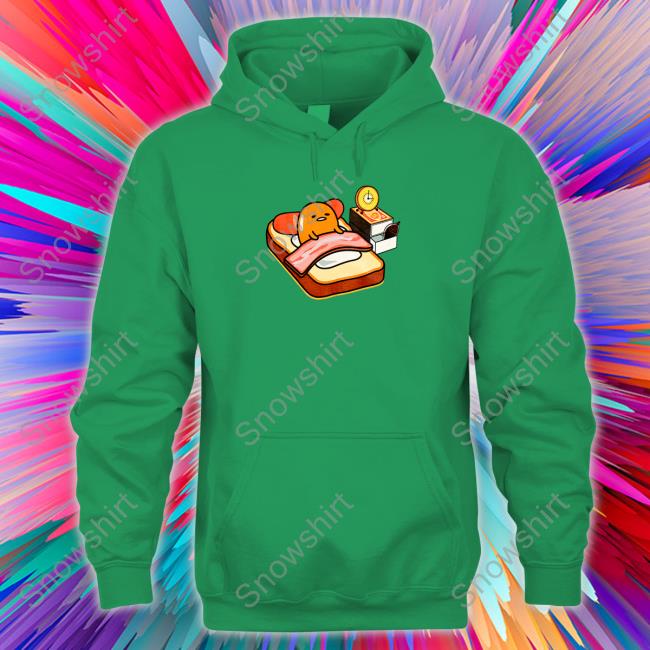 Official Gudetama Breakfast In Bed Crewneck Sweatshirt Gudetama Breakfast In Bed Limited Edition Long Sleeve T-Shirt