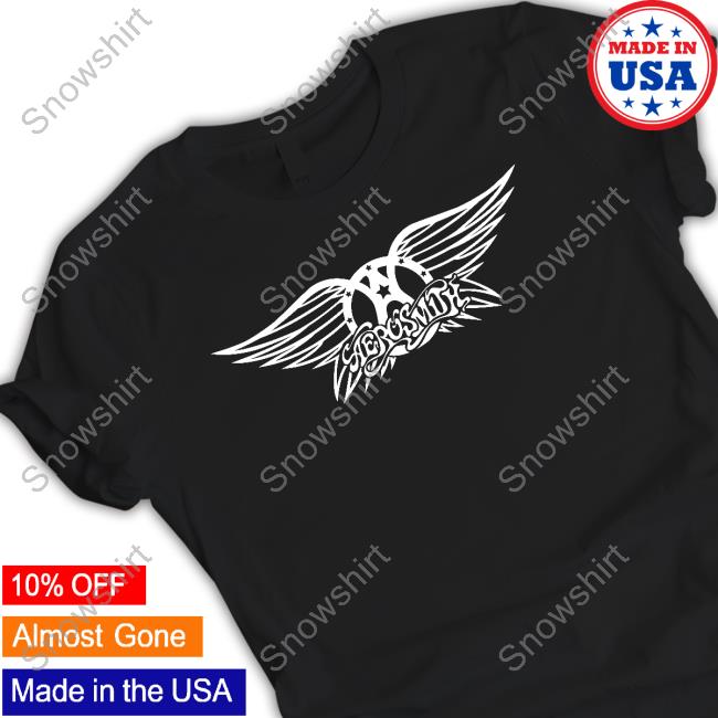 Aerosmith Merch 50Th Logo Tee Shirt Official Aerosmith Merch 50Th Logo T Shirts