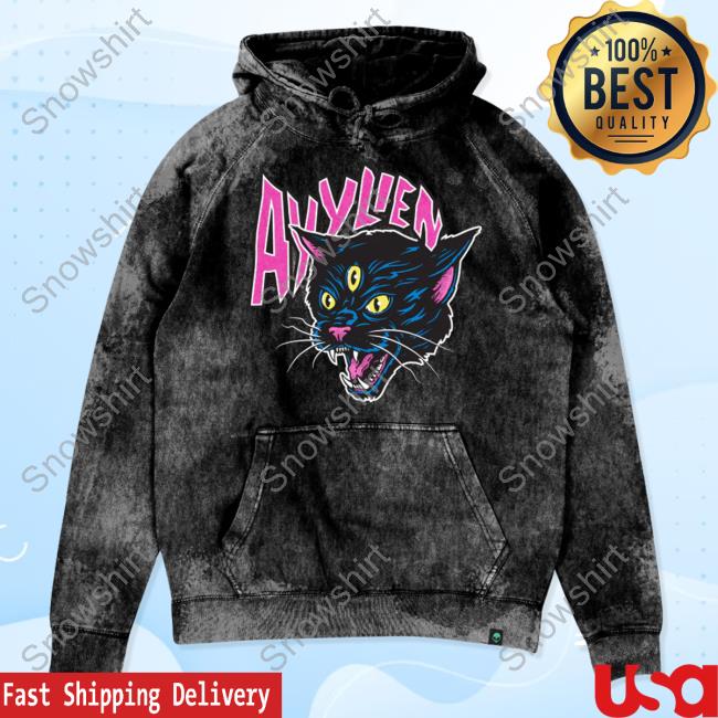 Official Elvis The Alien Ayylien Clothing 3 Eyed Ayylien Cat Hooded Sweatshirt