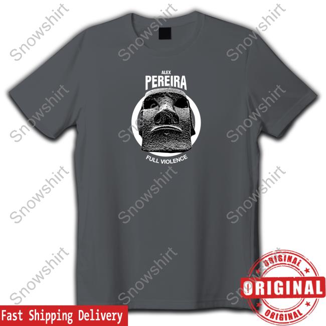 Alex Pereira Full Violence Merch Stonehead Stamped Tee