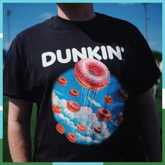 Dunkin Official Merch Store Strawberry Frosted Dunkin Dozens Tour Tees Shopdunkin Clothing Apparel
