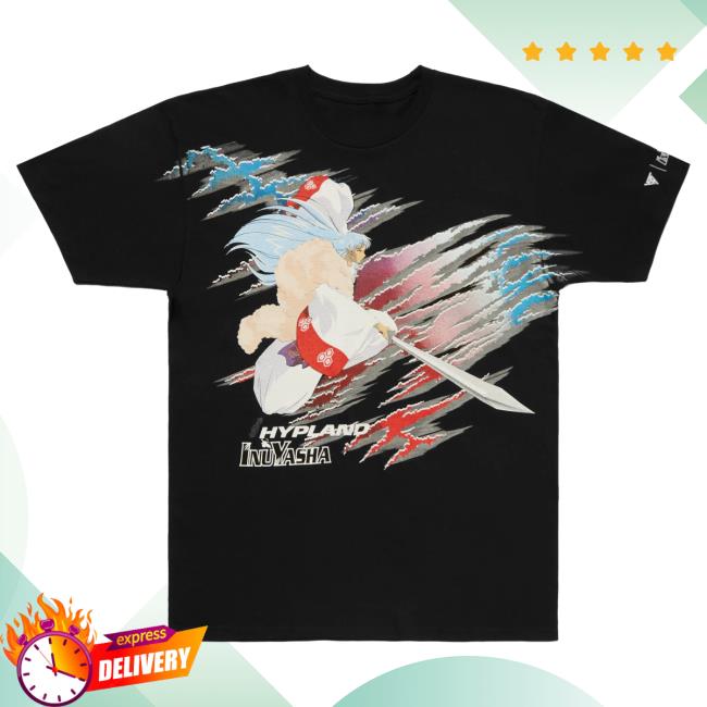 Official Hypland Clothing Merch Store Hypland Inuyasha Sesshomaru Full Body Cut Top Shirt (Black)