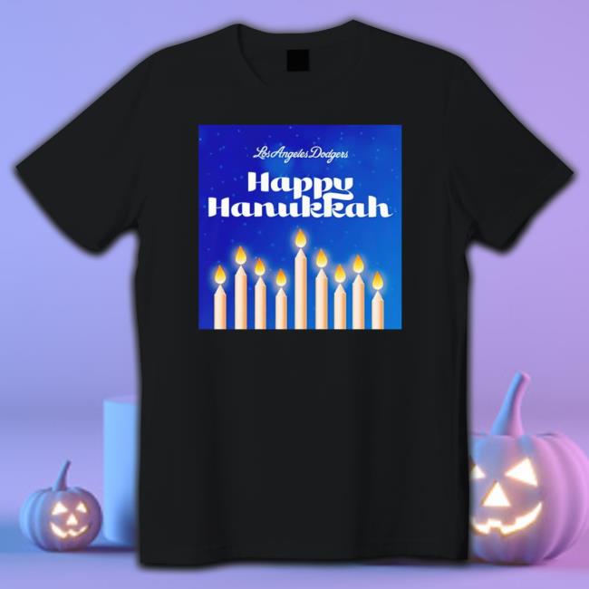Awesome happy Hanukkah Los Angeles Dodgers Hoodie