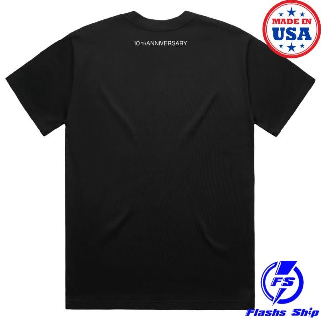 Nothing But Thieves Merch Graveyard Whistling 10th Anniversary Black T Shirt Nothing But Thieves