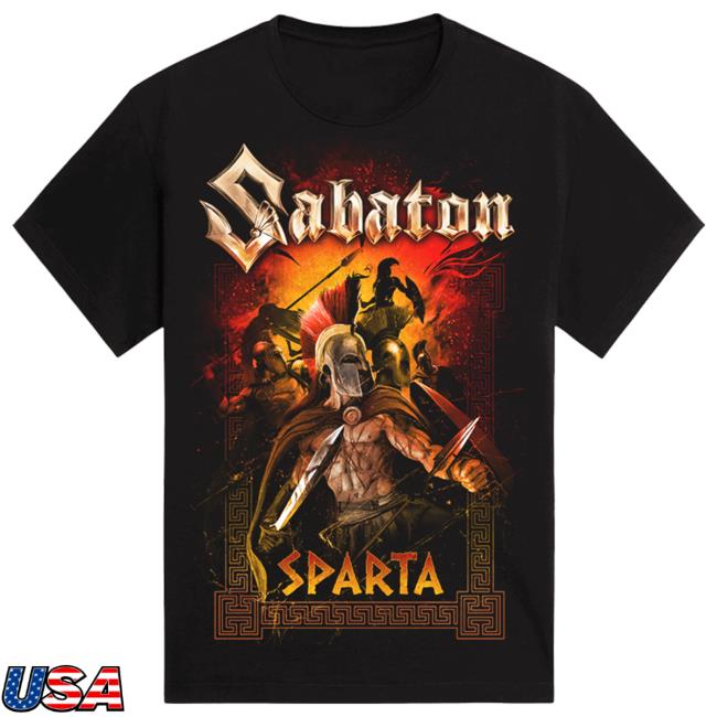 Official Sabaton Merch Store Sabaton Sparta Shirt 2023 Sabaton Shop