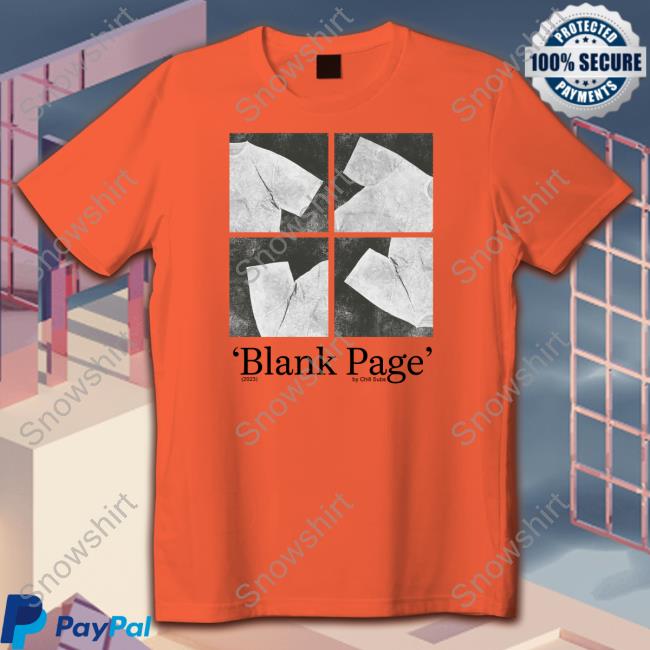 Blank Page By Chill Subs 2023 T Shirt Blank Page By Chill Subs 2023 T-Shirts