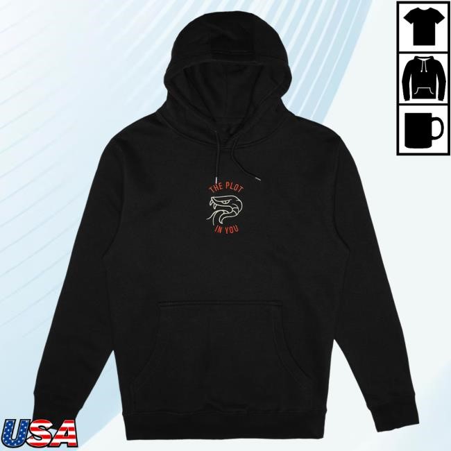 Official The Plot In You Clothing Store Merch Snake Head Black Crew neck