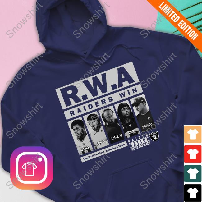 RWA Raider Win T Shirt RWA Raider Win The World's Most Notoriout Team Long Sleeve T Shirt