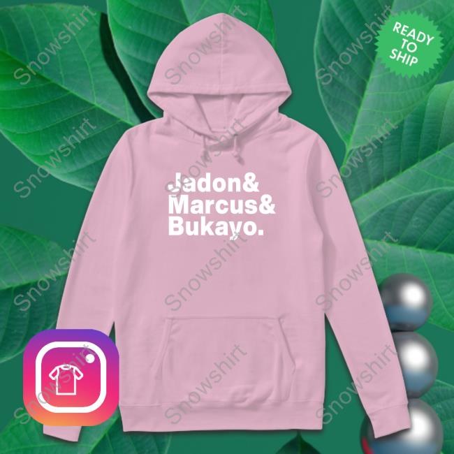 Official Jason Sudeikis Jadon And Marcus And Bukayo Long Sleeve T Shirt Official Jadon And Marcus And Bukayo Sweatshirt