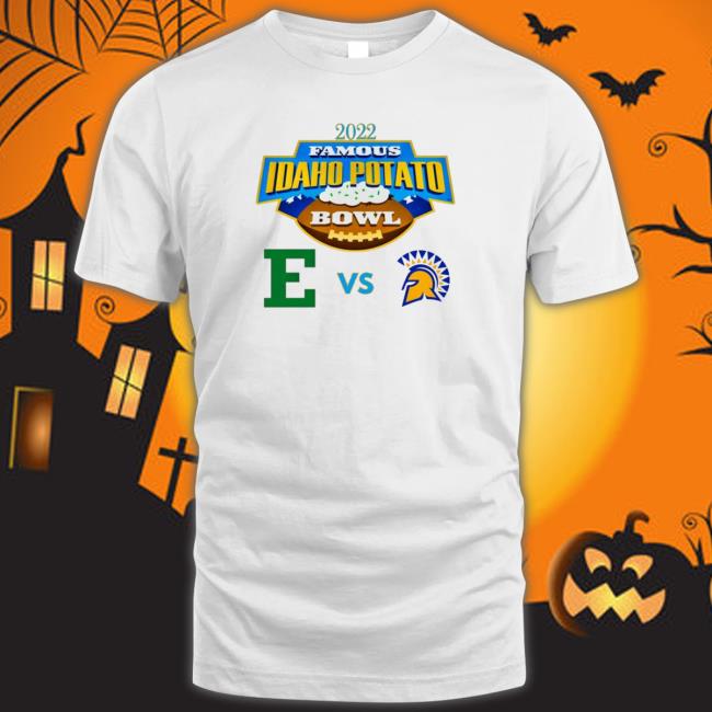 2022 Idaho Potato Bowl Eagles from Eastern Michigan and Spartans from San Jose State Matchup Logo Long Sleeve Tee