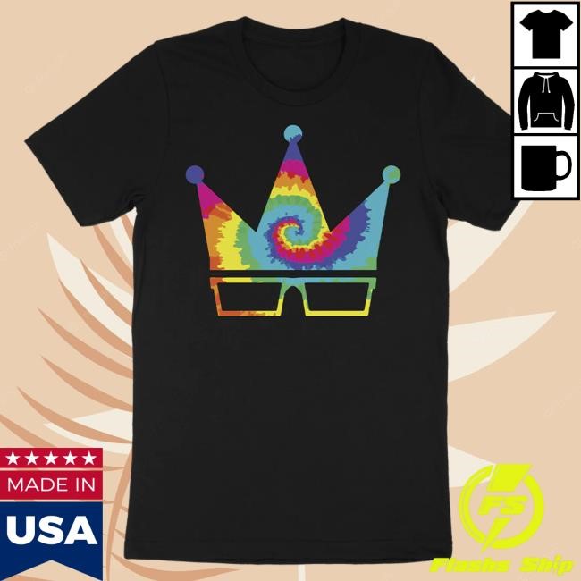 Tie-Dye Crown New T-Shirt - Framerate Merch