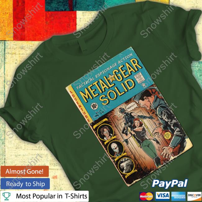 David Hayter Metal Gear Solid Comic Book Covers Tee