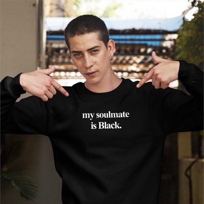 Erica LeShai My Soulmate Is Black Tee Shirt