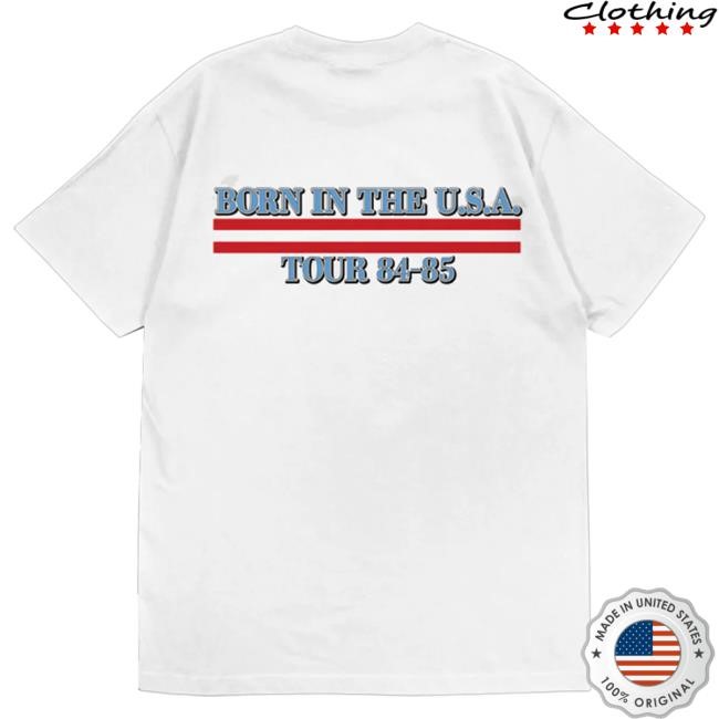 Official Bruce Springsteen Merch Store Retro Born In The U.S.A. Tour Tee Springsteen Official Bruce Springsteen Merch Store Retro Born In The U.S.A. Tour Shirt Springsteen