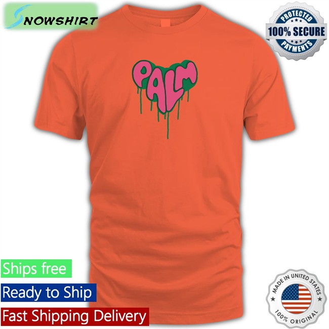 Lee Know Palm Angels Spray Heart Classic White Shirt Lena Staysday6
