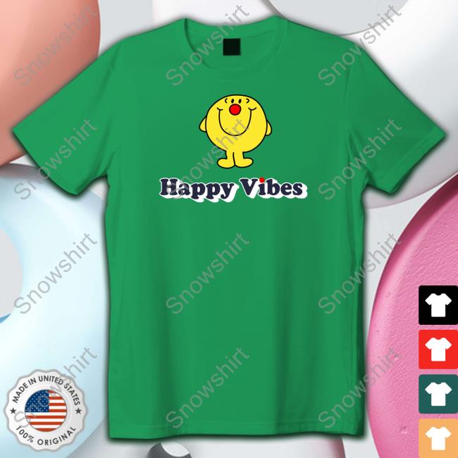 Happy Vibes Comic ReLief Long Sleeve Tee Martin Freeman Happy Vibes Tee Shirt Red Nose Day