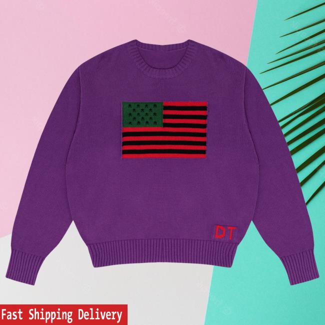 Official Denim Tears Clothing Store Shop Tyson Beckford Pullover Hoodie Purple Denimtears