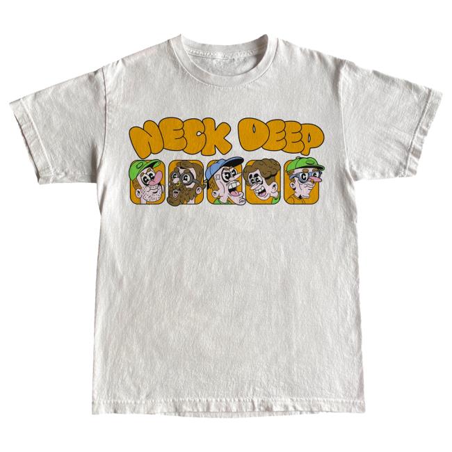 Official Neck Deep Merch Store NeckDeep Neck Deep "Cartoon Band" Hoodie Official Neck Deep Merch Store NeckDeep Neck Deep "Cartoon Band" Shirts