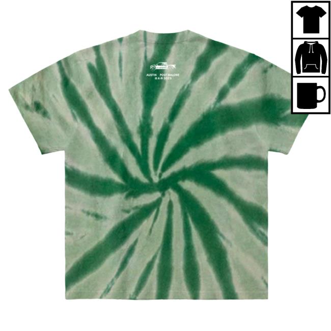 Official Post Malone Apparel Clothing Merch Store Tie-Dye Post Malone Austin Green Tie Dye Tees PostMalone Shop Official Post Malone Apparel Clothing Merch Store Tie-Dye Post Malone Austin Green Tie Dye Tshirt PostMalone Shop