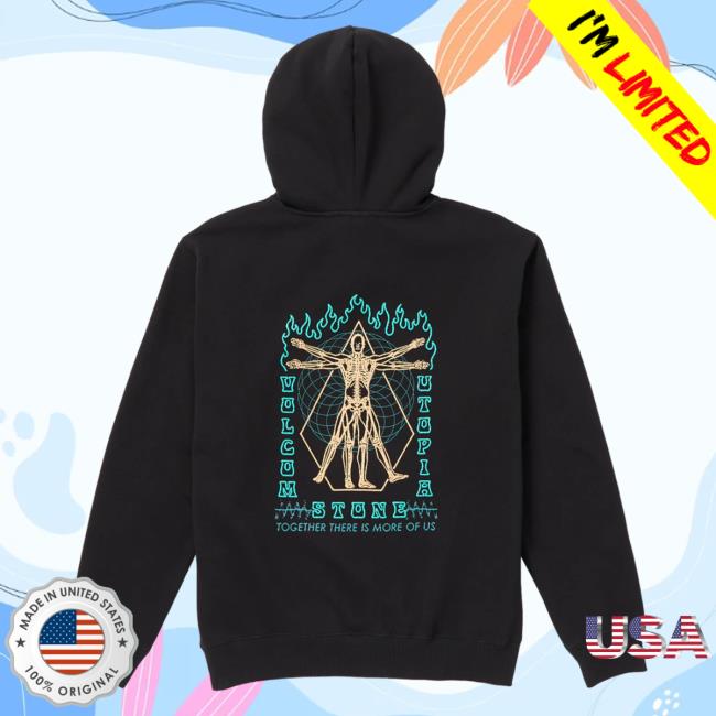 Official Volcom Stone Clothing Shop Store Utopic Sweatshirts Black Volcom Stone Clothing Shop Store Utopic Sweater Black