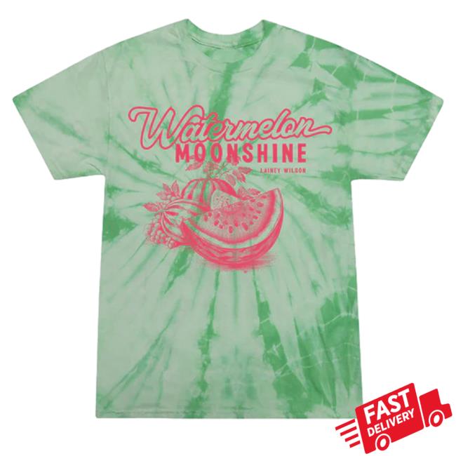 Official Lainey Wilson Merch Watermelon Moonshine Tie Dye Hot Shirt