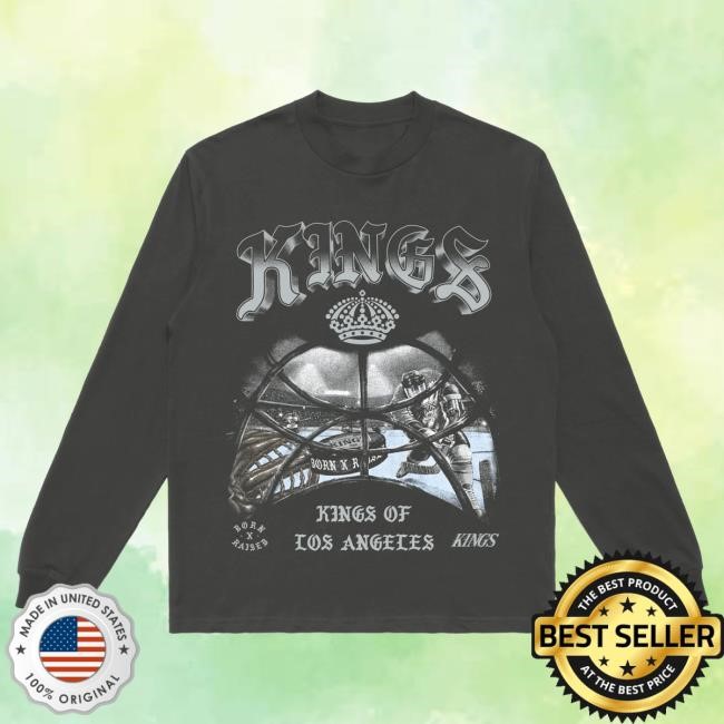 Official Born X Raised Merch Store Shop Born X Raised + Kings Pov Long Sleeve T-Shirt: Vintage Black BornxRaised