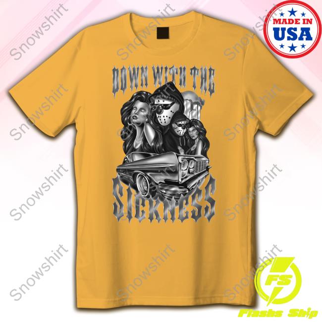 Official Foosgonewild Merch Down With The Sickness Tee Foosgonewild Down With The Sickness T Shirt
