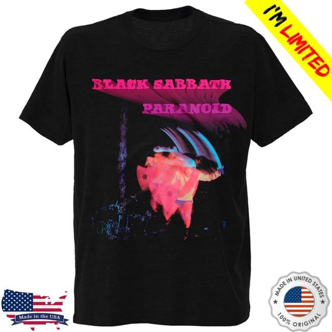 Black Sabbath Official Apparel Shop Store Paranoid Short Sleeve Tee - Black Sabbath