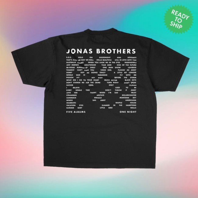 The Tracklist Shirt Jonas Brothers Merch Shop