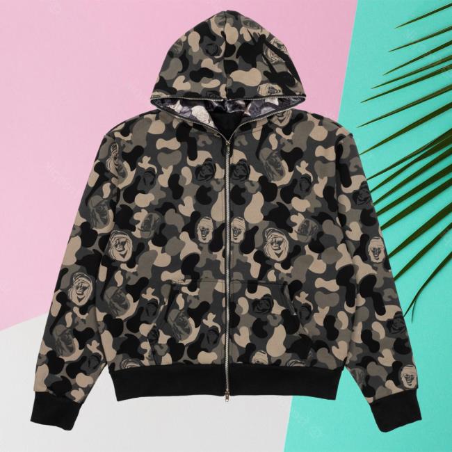 Babytron Merch Camo Full Zip Hoodie