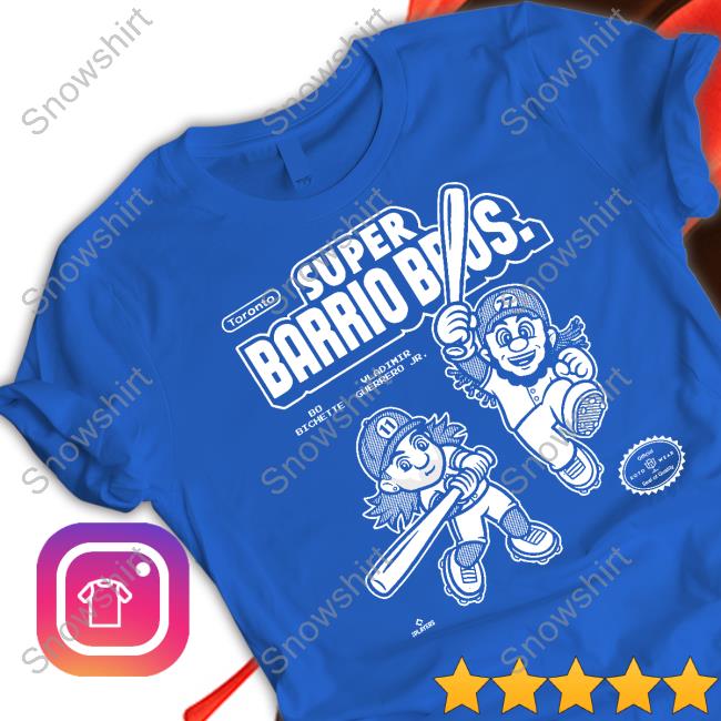 Daulton Varsho Super Barrio Bros T-Shirt Rotowear Super Barrio Bros T-Shirt