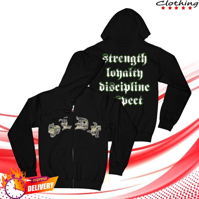 Official Street Soldier Rising Merch Street Soldier - S.L.D.R Zip Up Hooded Sweatshirt Risingmerch
