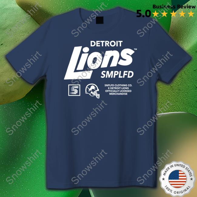 Detroit Lions SMPLFD Long Sleeve Tee Colton Pouncy